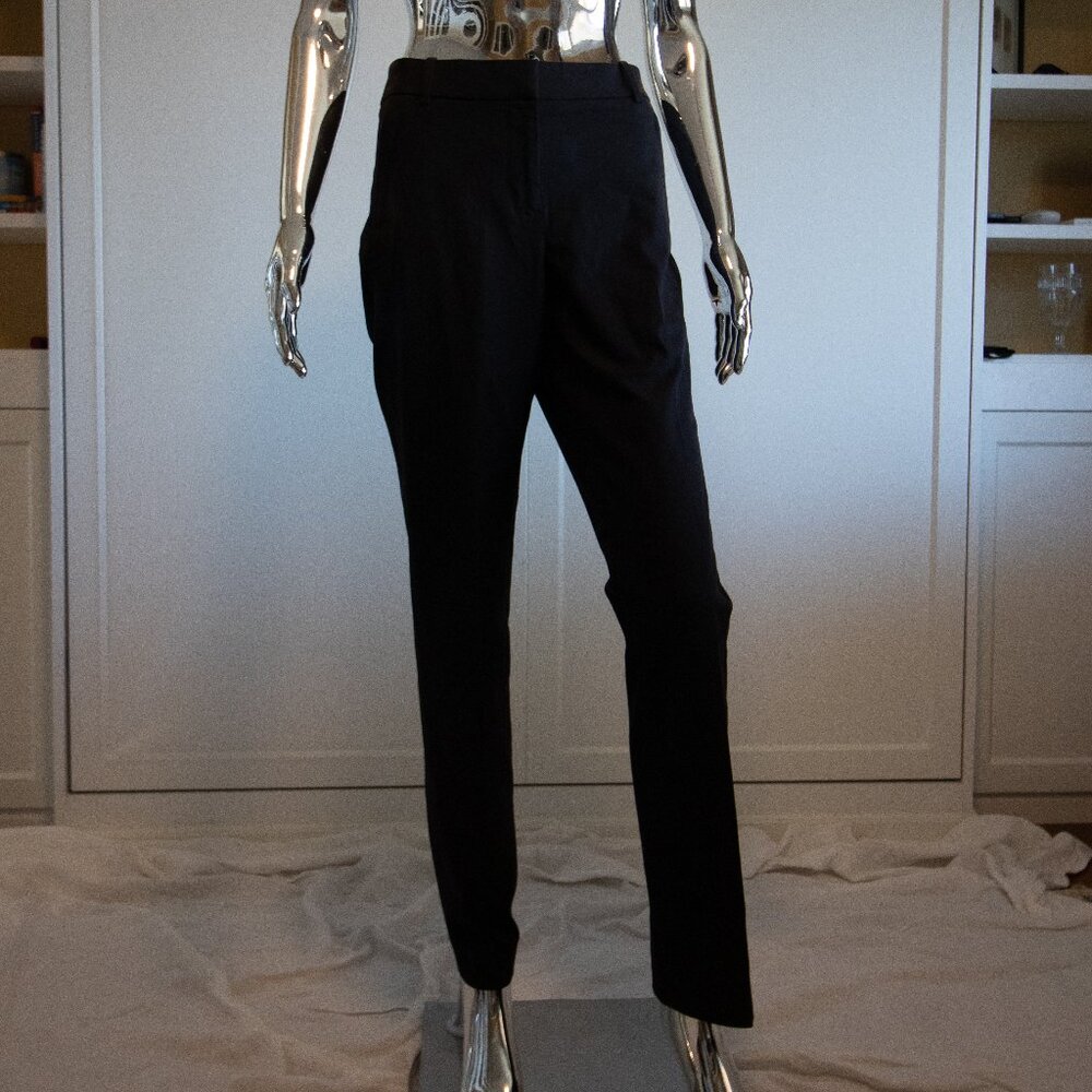 Black Straight-Leg Tall Length Pants